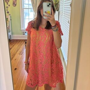 Dress. Uncle Frank. XS. Orange and yellow